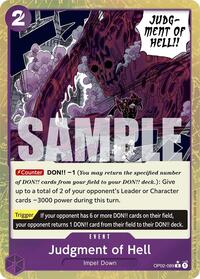 Judgment of Hell (Textured Foil) (OP02-089) [Premium Booster -The Best-]
