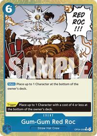 Gum-Gum Red Roc (Textured Foil) (OP04-056) [Premium Booster -The Best-]