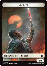 Soldier // Faerie Double-Sided Token (6 // 9) [Foundations]