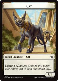 Cat (0027) // Phyrexian Goblin Double-Sided Token (27 // 31) [Foundations]