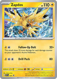 Zapdos - 157 (157) [SV Scarlet and Violet Promo Cards]