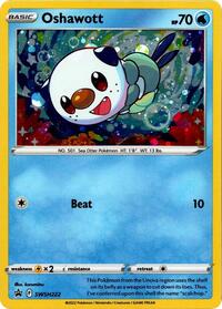 Oshawott - SWSH222 (Cosmo Holo) (SWSH222) [SWSH Sword and Shield Promo Cards]