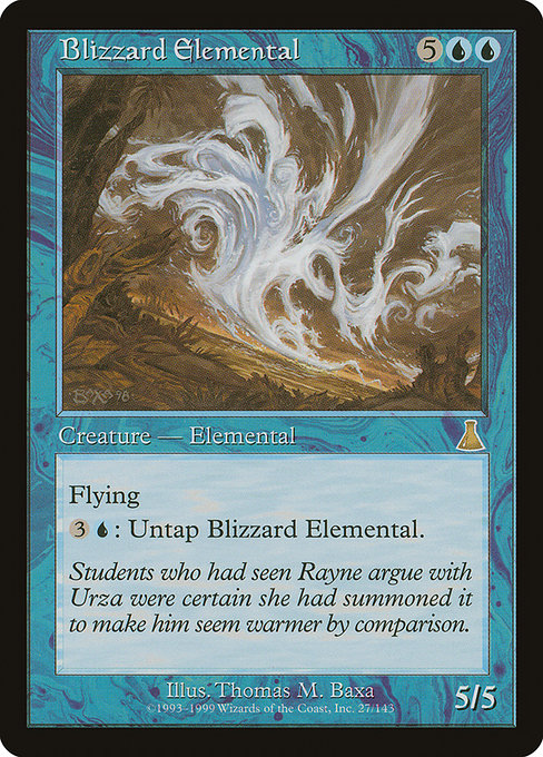 Blizzard Elemental (27) [Urza's Destiny]