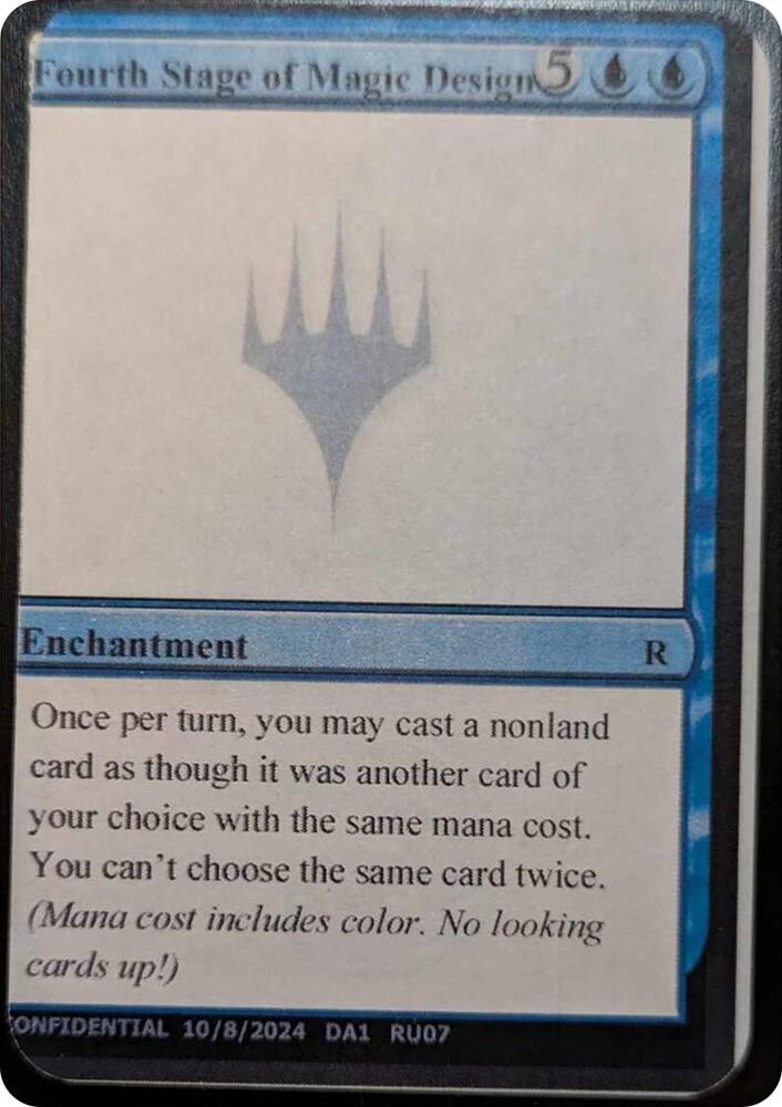 Fourth Stage of Magic Design [Un-Known Event Playtest Cards]