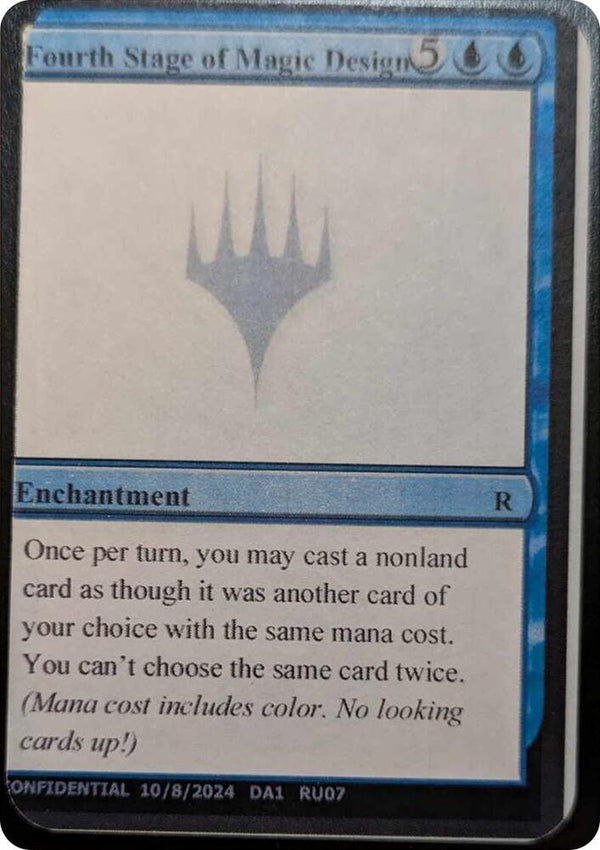 Fourth Stage of Magic Design [Un-Known Event Playtest Cards]