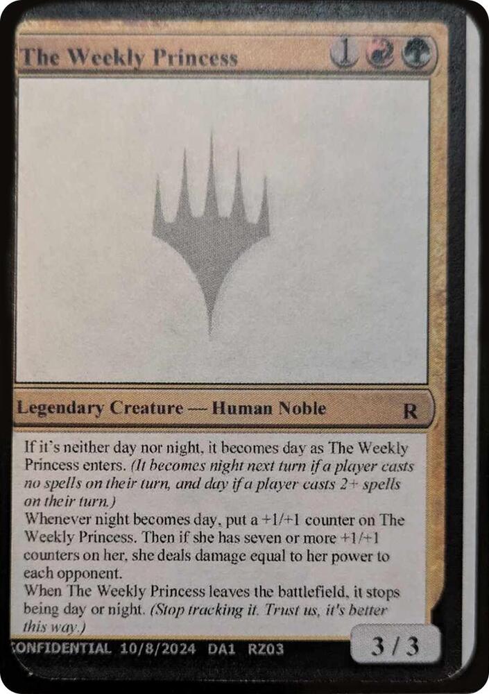 The Weekly Princess [Un-Known Event Playtest Cards]