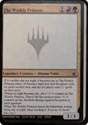 The Weekly Princess [Un-Known Event Playtest Cards]