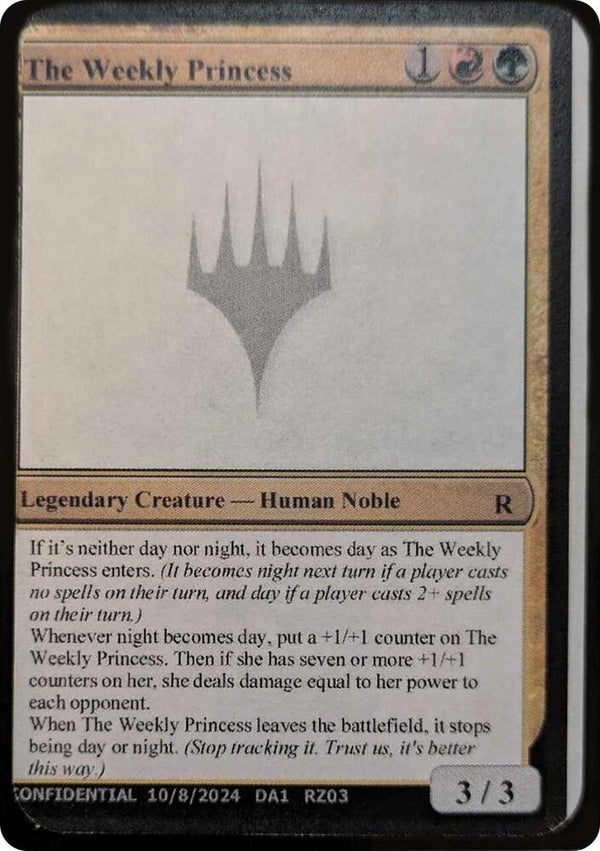 The Weekly Princess [Un-Known Event Playtest Cards]
