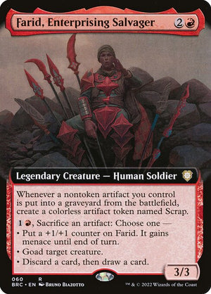 Farid, Enterprising Salvager (60) [The Brothers' War Commander] [Extended Art]