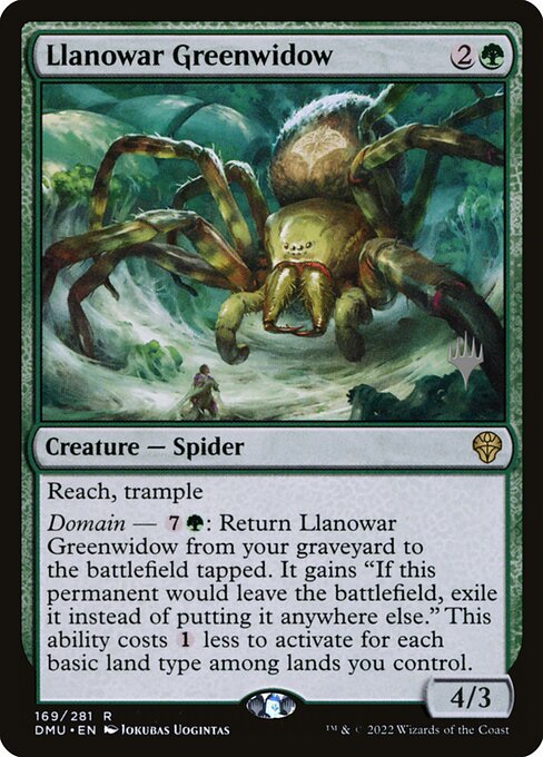 Llanowar Greenwidow (169p) [Dominaria United Promos]