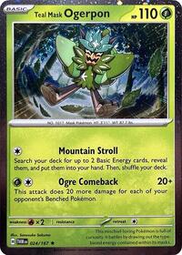 Teal Mask Ogerpon (Cosmos Holo) (024/167) [Miscellaneous Cards and Products]