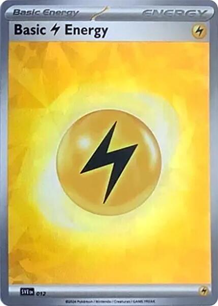 Basic Lightning Energy (Cracked Ice Holo) (012) [SV07 Stellar Crown]