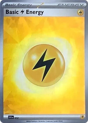 Basic Lightning Energy (Cracked Ice Holo) (012) [SV07 Stellar Crown]