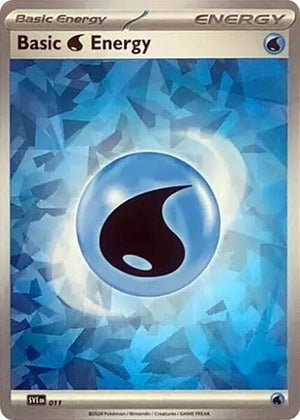 Basic Water Energy (Cracked Ice Holo) (011) [SV07 Stellar Crown]