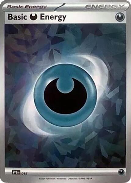 Basic Darkness Energy (Cracked Ice Holo) (015) [SV07 Stellar Crown]