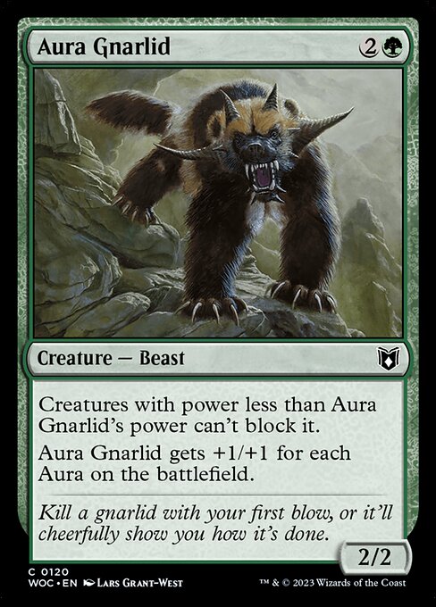 Aura Gnarlid (120) [Wilds of Eldraine Commander]