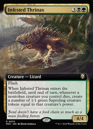 Infested Thrinax (74) [Modern Horizons 3 Commander]
