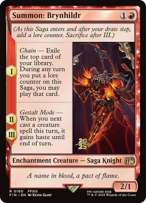 Summon: Brynhildr (160s) [Final Fantasy Promos]