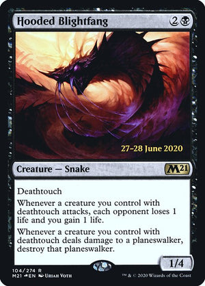 Hooded Blightfang (104s) [Core Set 2021 Promos]