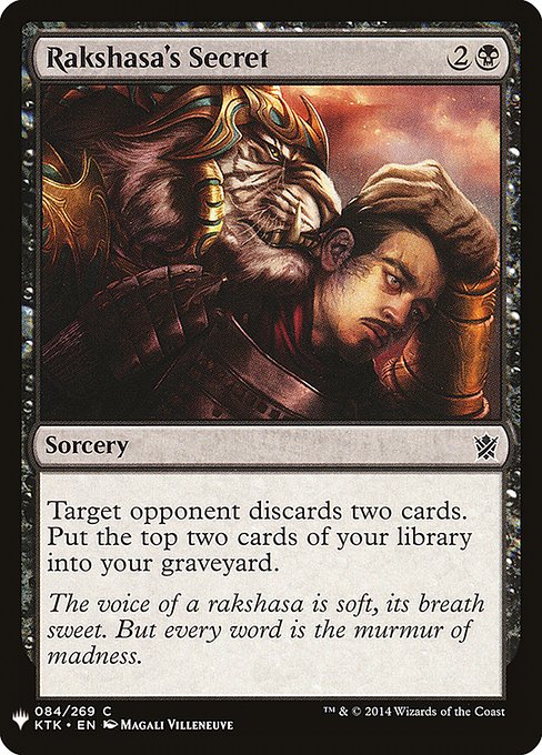 Rakshasa's Secret (KTK-84) [The List]