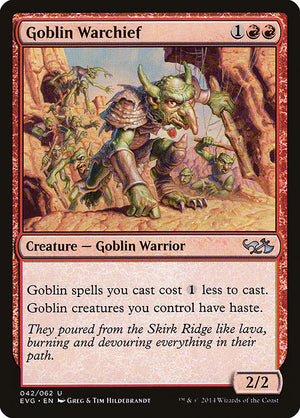 Goblin Warchief (42) [Duel Decks Anthology: Elves vs. Goblins]
