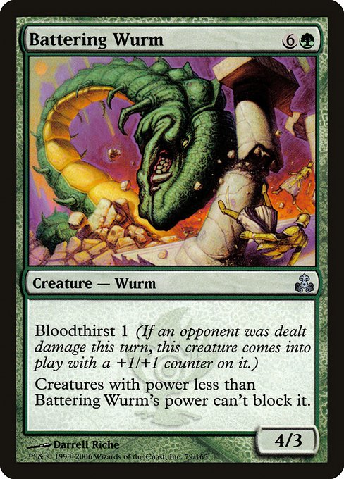 Battering Wurm (79) [Guildpact]