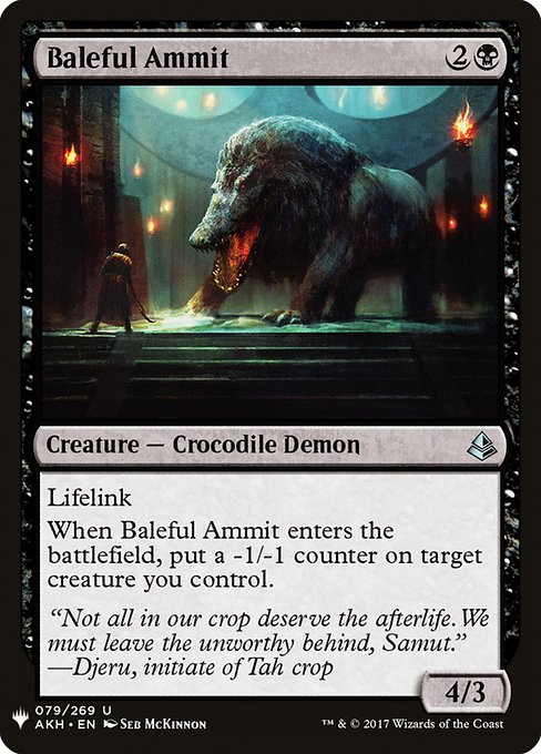 Baleful Ammit (AKH-79) [The List]