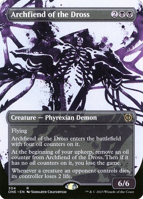 Archfiend of the Dross (304) [Phyrexia: All Will Be One] [Showcase, Borderless]