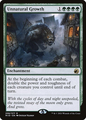 Unnatural Growth (206p) [Innistrad: Midnight Hunt Promos]