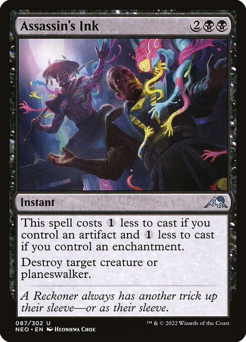 Assassin's Ink (87) [Kamigawa: Neon Dynasty]