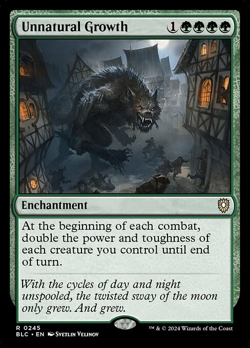 Unnatural Growth (245) [Bloomburrow Commander]