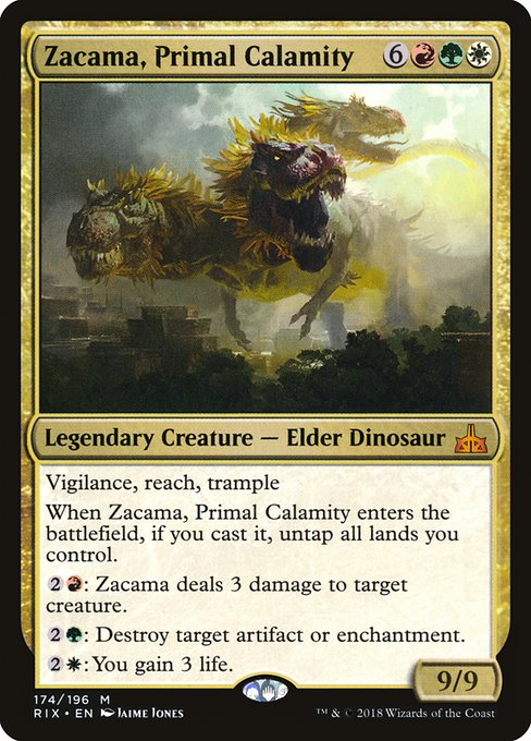 Zacama, Primal Calamity (174) [Rivals of Ixalan]