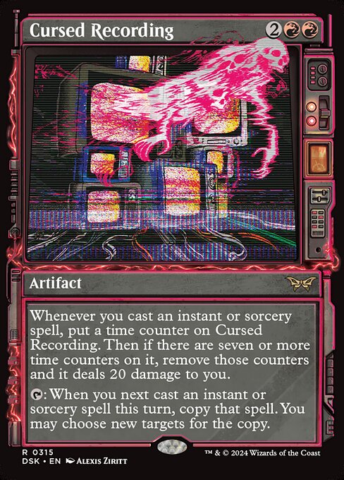 Cursed Recording (315) [Duskmourn: House of Horror]