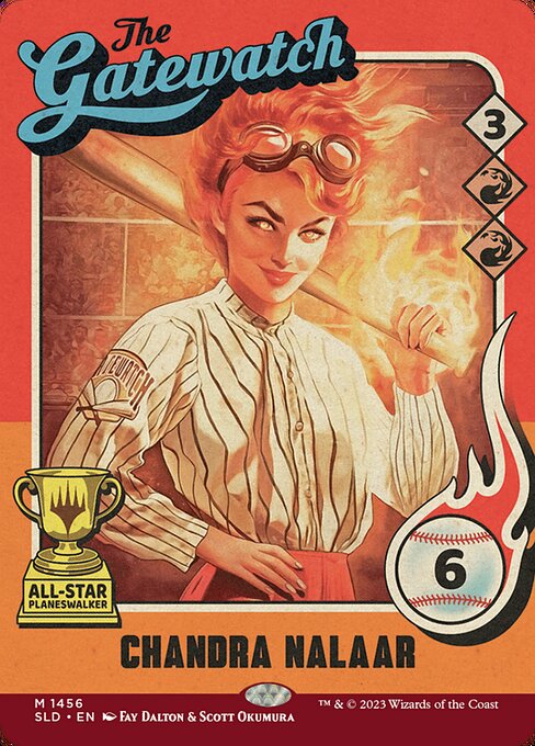 Chandra Nalaar // Chandra Nalaar (1456) [Secret Lair Drop] [Full Art, Borderless]