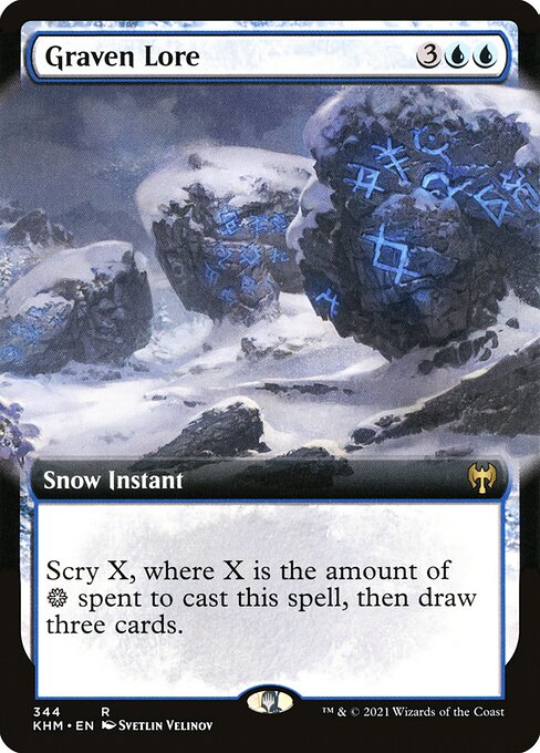 Graven Lore (344) [Kaldheim] [Extended Art]