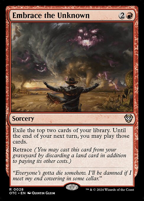 Embrace the Unknown (28) [Outlaws of Thunder Junction Commander]