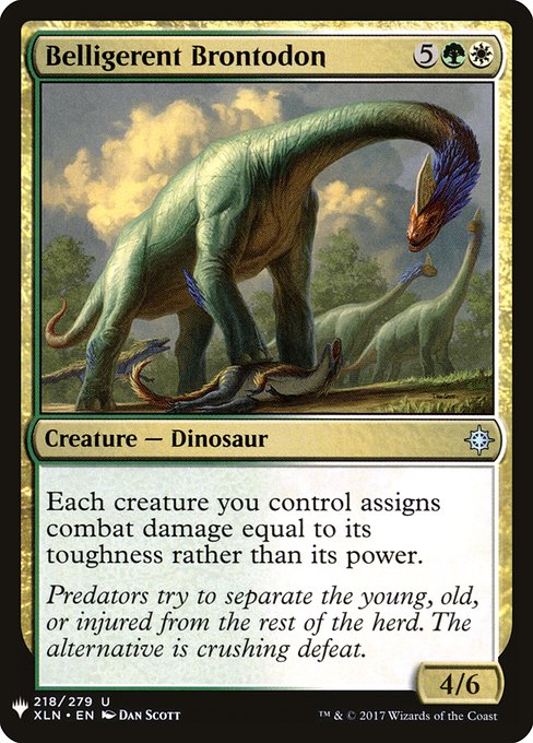Belligerent Brontodon (XLN-218) [The List]