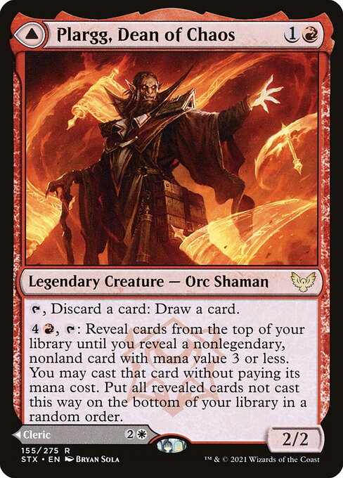 Plargg, Dean of Chaos // Augusta, Dean of Order (155) [Strixhaven: School of Mages]