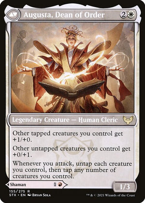 Plargg, Dean of Chaos // Augusta, Dean of Order (155) [Strixhaven: School of Mages] Reverse