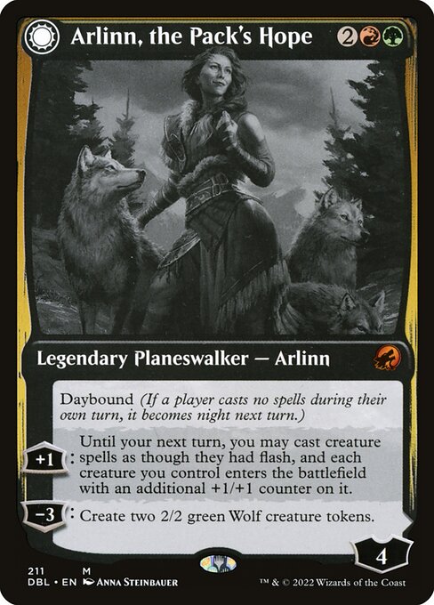 Arlinn, the Pack's Hope // Arlinn, the Moon's Fury (211) [Innistrad: Double Feature]