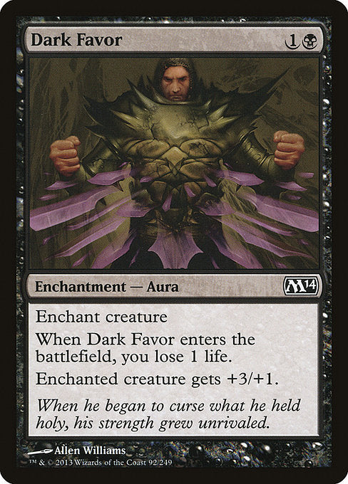 Dark Favor (92) [Magic 2014]