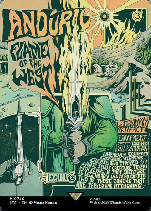 Andúril, Flame of the West (746) [The Lord of the Rings: Tales of Middle-earth] [Borderless]