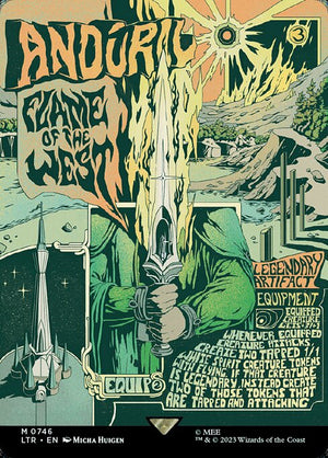 Andúril, Flame of the West (746) [The Lord of the Rings: Tales of Middle-earth] [Borderless]