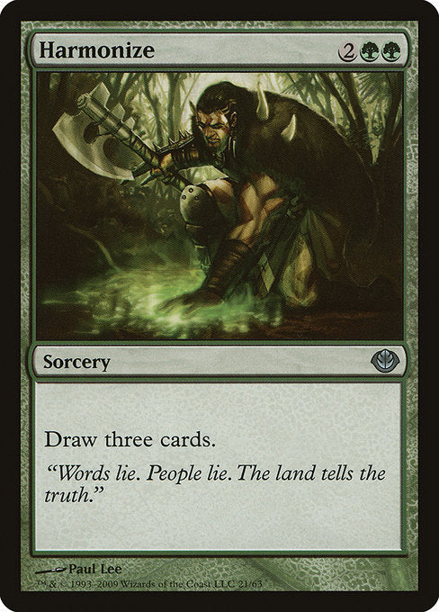 Harmonize (21) [Duel Decks: Garruk vs. Liliana]