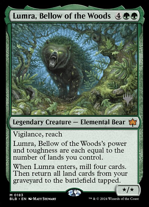Lumra, Bellow of the Woods (183p) [Bloomburrow Promos]