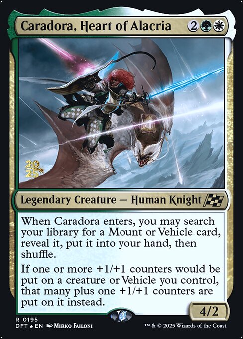Caradora, Heart of Alacria (195s) [Aetherdrift Promos]