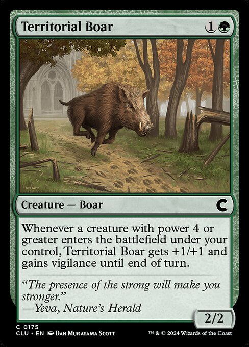 Territorial Boar (175) [Ravnica: Clue Edition]