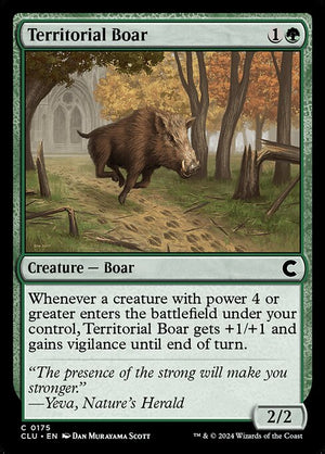 Territorial Boar (175) [Ravnica: Clue Edition]