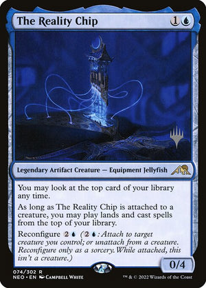 The Reality Chip (74p) [Kamigawa: Neon Dynasty Promos]