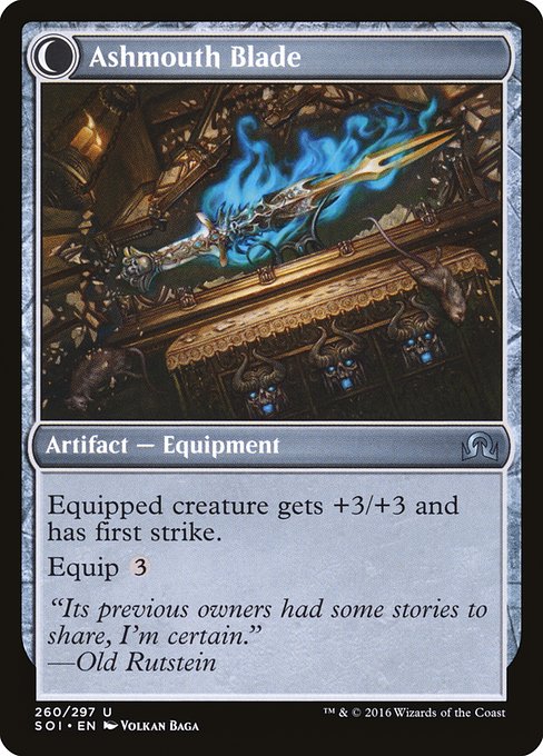 Neglected Heirloom // Ashmouth Blade (260) [Shadows over Innistrad] Reverse
